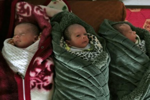 Carnet rose à Gaza: les triplés se nomment "Jérusalem", "Capitale" (de la) "Palestine" Carnet rose à Gaza: les triplés se nomment "Jérusalem", "Capitale" (de la) "Palestine"