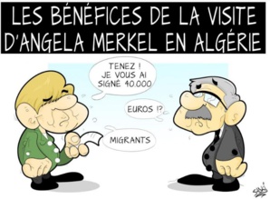 Angela Merkel en Algérie : un petit tour et puis s'en va ! Un point c'est tout ! Angela Merkel en Algérie : un petit tour et puis s'en va ! Un point c'est tout !