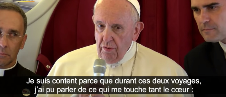 «Ma visite au Maroc m'a permis de parler de ce qui me touche au cœur » (Le Pape François)