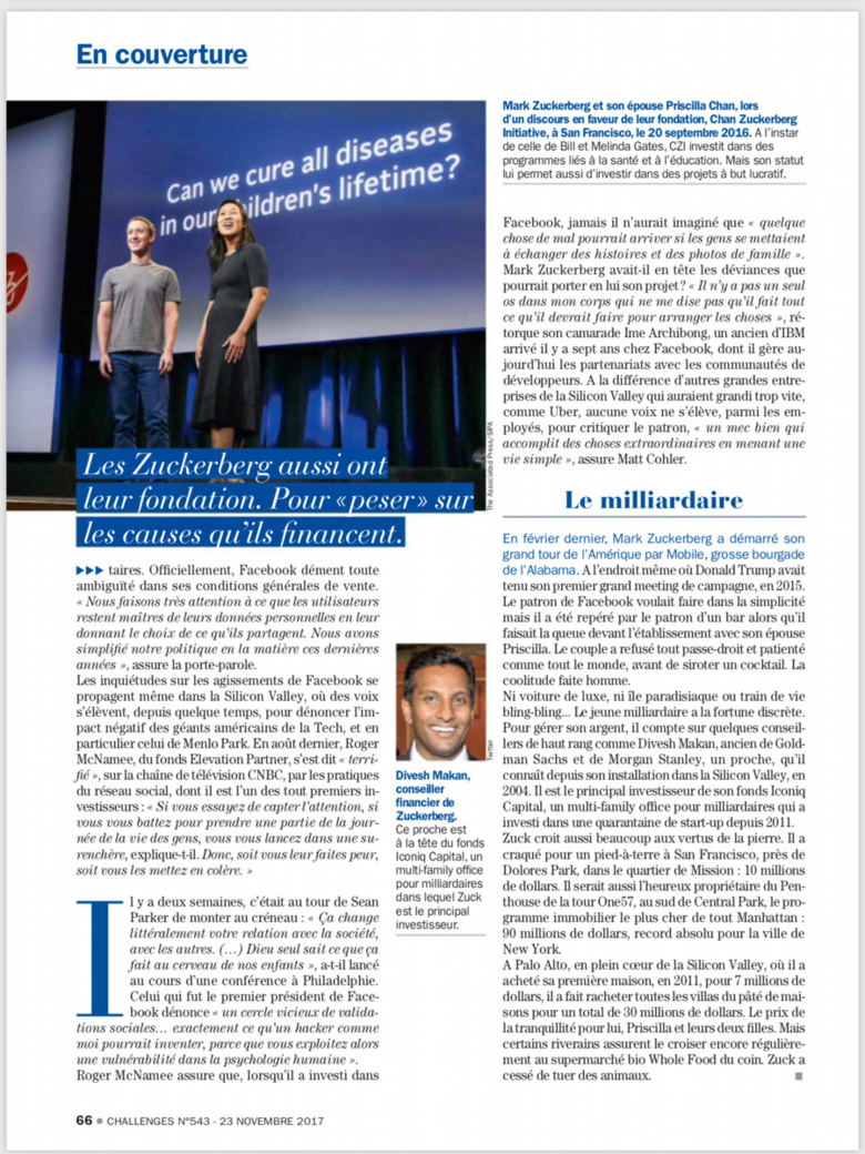 Mark Zuckerberg : Président du monde