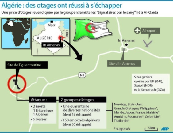 Algérie : les islamistes annoncent la mort de 35 otages Algérie : les islamistes annoncent la mort de 35 otages