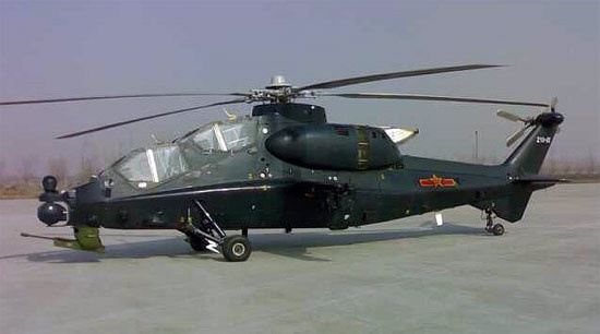   L'hélicoptère militaire chinois WZ-10