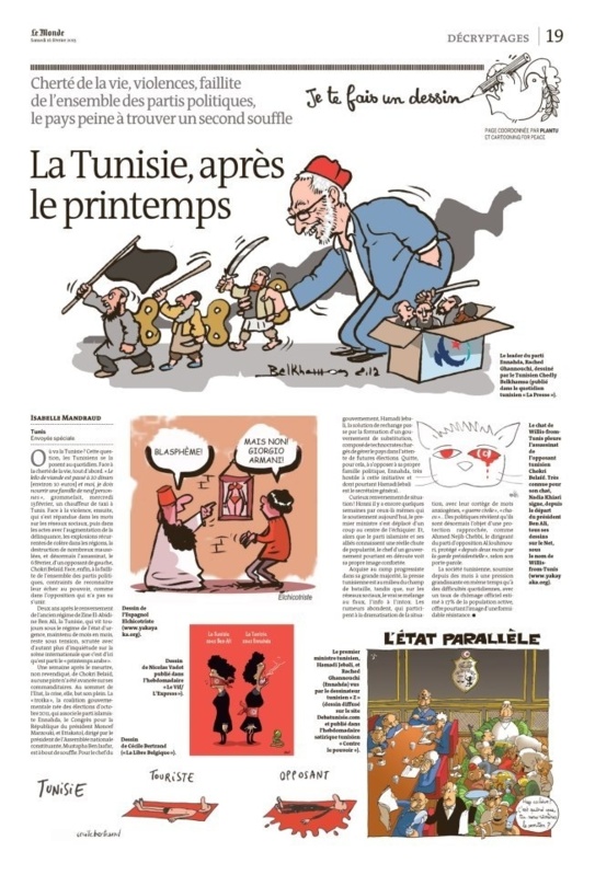 La Tunisie, aprés le printemps, vu par Plantu