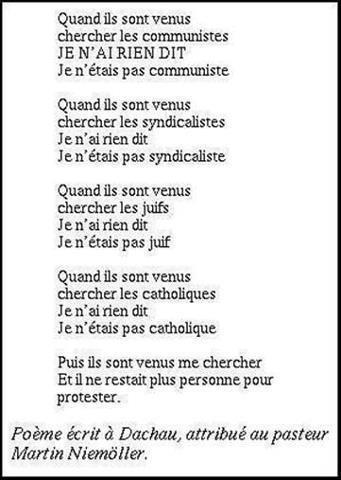Puis, ils sont venus me chercher