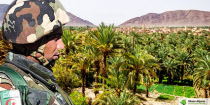 Des soldats algériens expulsent manu militari des fermiers marocains de la localité d’Al Arja, proche de Figuig Des soldats algériens expulsent manu militari des fermiers marocains de la localité d’Al Arja, proche de Figuig