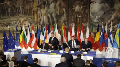 Soixante ans après le Traité de Rome, l’Europe plus que jamais divisée sur l’essentiel Soixante ans après le Traité de Rome, l’Europe plus que jamais divisée sur l’essentiel