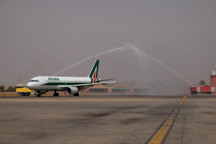 Alitalia lance une nouvelle liaison aérienne entre Rome Fiumicino et Marrakech