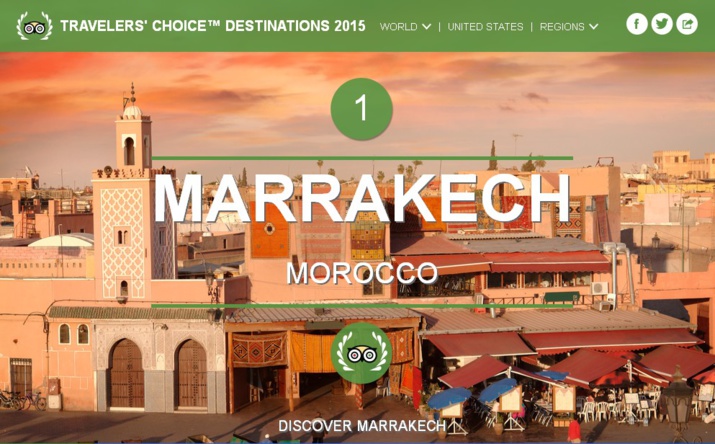 TripAdvisor élit Marrakech, ‘Meilleure destination touristique au monde’