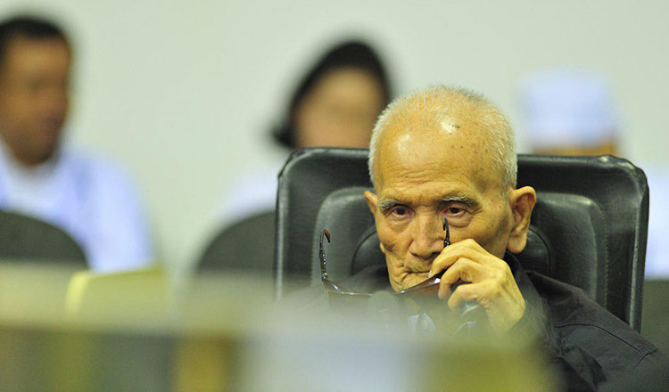 Nuon Chea, ancien haut responsable des Khmers rouges. ECCC