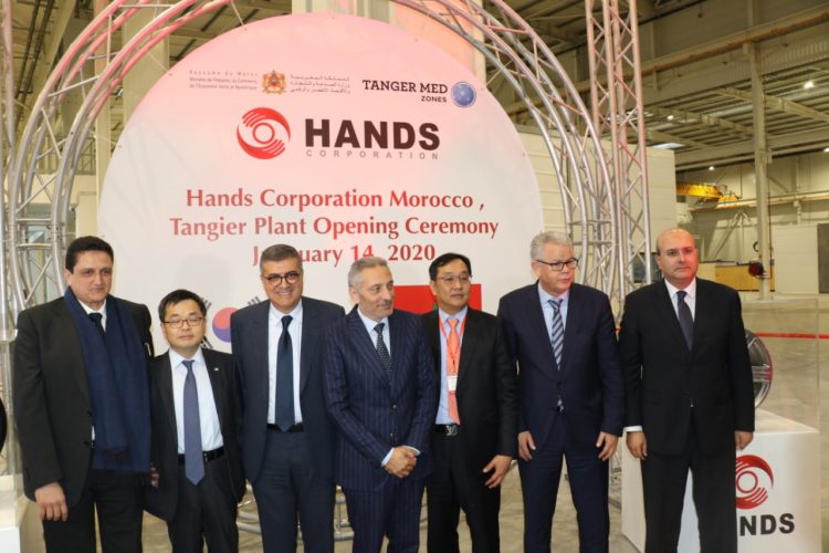 Tanger: Le groupe sud-coréen Hands Corporation ouvre une nouvelle usine avec un investissement de 4,3 MMDH Tanger: Le groupe sud-coréen Hands Corporation ouvre une nouvelle usine avec un investissement de 4,3 MMDH