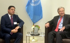 Bourita s'entretient à New York avec le Secrétaire Général des Nations-Unies