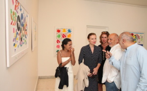 Valérie Trierweiler avec Tahar Benjelloun à Marrakech