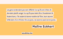 Les gens ne devraient pas tant réfléchir à ce qu’ils ont à faire