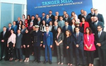 Le Prince Héritier du Maroc Moulay El Hassan, représentant le Roi du Maroc, inaugure le port de Tanger Med II.