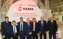 Tanger: Le groupe sud-coréen Hands Corporation ouvre une nouvelle usine avec un investissement de 4,3 MMDH Tanger: Le groupe sud-coréen Hands Corporation ouvre une nouvelle usine avec un investissement de 4,3 MMDH
