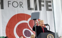 Donald Trump, premier président américain à participer à la marche anti-avortement de Washington Donald Trump, premier président américain à participer à la marche anti-avortement de Washington